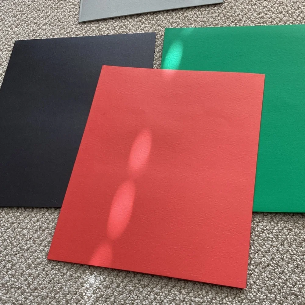 NEW OfficeMax Folders Four Pack Folio Two Pocket Multicolor Office Supplies